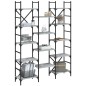 vidaXL Estantería madera de ingeniería gris Sonoma 127,5x28,5x172,5 cm vidaXL Estantería madera de ingeniería gris Sonoma 127,5x28,5x172,5 cm