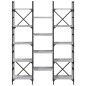 vidaXL Estantería madera de ingeniería gris Sonoma 127,5x28,5x172,5 cm vidaXL Estantería madera de ingeniería gris Sonoma 127,5x28,5x172,5 cm