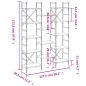vidaXL Estantería madera de ingeniería gris Sonoma 127,5x28,5x172,5 cm vidaXL Estantería madera de ingeniería gris Sonoma 127,5x28,5x172,5 cm