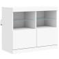 vidaXL Aparador con luces LED blanco 202x37x67 cm vidaXL Aparador con luces LED blanco 202x37x67 cm