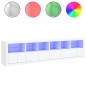 vidaXL Aparador con luces LED blanco 283x37x67 cm vidaXL Aparador con luces LED blanco 283x37x67 cm