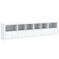 vidaXL Aparador con luces LED blanco 283x37x67 cm vidaXL Aparador con luces LED blanco 283x37x67 cm