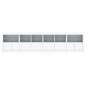vidaXL Aparador con luces LED blanco 283x37x67 cm vidaXL Aparador con luces LED blanco 283x37x67 cm