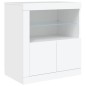vidaXL Aparador con luces LED blanco 283x37x67 cm vidaXL Aparador con luces LED blanco 283x37x67 cm