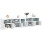 vidaXL Aparador con luces LED blanco 283x37x67 cm vidaXL Aparador con luces LED blanco 283x37x67 cm
