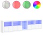vidaXL Aparador con luces LED blanco 283x37x67 cm vidaXL Aparador con luces LED blanco 283x37x67 cm