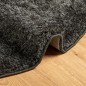 vidaXL Alfombra pelo largo aspecto brillante ISTAN antracita Ø 100 cm vidaXL Alfombra pelo largo aspecto brillante ISTAN antracita Ø 100 cm
