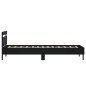 vidaXL Estructura cama con cabecero madera ingeniería negro 90x200 cm
