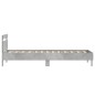 vidaXL Cama con cabecero madera de ingeniería gris hormigón 90x200 cm vidaXL Cama con cabecero madera de ingeniería gris hormigón 90x200 cm