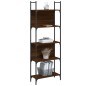 vidaXL Librería de 5 estantes madera roble marrón 60,5x24x166,5 cm