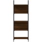 vidaXL Librería de 5 estantes madera roble marrón 60,5x24x166,5 cm