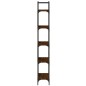 vidaXL Librería de 5 estantes madera roble marrón 60,5x24x166,5 cm