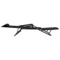 vidaXL Tumbonas plegables con reposapiés 2 unidades acero negro vidaXL Tumbonas plegables con reposapiés 2 unidades acero negro