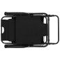 vidaXL Tumbonas plegables con reposapiés 2 unidades acero negro vidaXL Tumbonas plegables con reposapiés 2 unidades acero negro