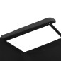 vidaXL Tumbonas plegables con reposapiés 2 unidades acero negro vidaXL Tumbonas plegables con reposapiés 2 unidades acero negro