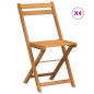 vidaXL Sillas de terraza plegables 4 uds madera maciza de acacia vidaXL Sillas de terraza plegables 4 uds madera maciza de acacia