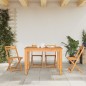 vidaXL Sillas de terraza plegables 4 uds madera maciza de acacia vidaXL Sillas de terraza plegables 4 uds madera maciza de acacia