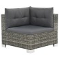 vidaXL Set de muebles de jardín 10 pzas y cojines ratán sintético gris vidaXL Set de muebles de jardín 10 pzas y cojines ratán sintético gris