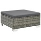 vidaXL Set de muebles de jardín 10 pzas y cojines ratán sintético gris vidaXL Set de muebles de jardín 10 pzas y cojines ratán sintético gris