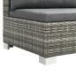 vidaXL Set de muebles de jardín 10 pzas y cojines ratán sintético gris vidaXL Set de muebles de jardín 10 pzas y cojines ratán sintético gris