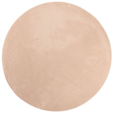 vidaXL Alfombra de pelo corto suave lavable HUARTE rosado Ø 160 cm