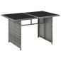vidaXL Set de muebles de jardín 10 pzas y cojines ratán sintético gris vidaXL Set de muebles de jardín 10 pzas y cojines ratán sintético gris