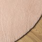 vidaXL Alfombra de pelo corto suave lavable HUARTE rosado Ø 100 cm vidaXL Alfombra de pelo corto suave lavable HUARTE rosado Ø 100 cm