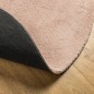 vidaXL Alfombra de pelo corto suave lavable HUARTE rosado Ø 100 cm vidaXL Alfombra de pelo corto suave lavable HUARTE rosado Ø 100 cm