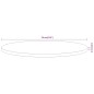 vidaXL Tablero de mesa redondo madera maciza de acacia Ø70x2,5 cm