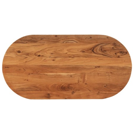 vidaXL Tablero de mesa ovalado madera maciza de acacia 80x40x3,8 cm