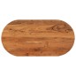 vidaXL Tablero de mesa ovalado madera maciza de acacia 80x40x3,8 cm