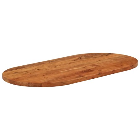 vidaXL Tablero de mesa ovalado madera maciza de acacia 80x40x3,8 cm