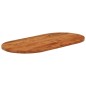 vidaXL Tablero de mesa ovalado madera maciza de acacia 80x40x3,8 cm