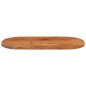 vidaXL Tablero de mesa ovalado madera maciza de acacia 80x40x3,8 cm
