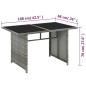 vidaXL Set de muebles de jardín 10 pzas y cojines ratán sintético gris vidaXL Set de muebles de jardín 10 pzas y cojines ratán sintético gris