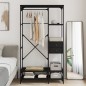 vidaXL Armario con cajones madera de ingeniería negro 100x40x180 cm vidaXL Armario con cajones madera de ingeniería negro 100x40x180 cm
