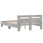 vidaXL Cama con cabecero madera de ingeniería gris hormigón 120x200 cm vidaXL Cama con cabecero madera de ingeniería gris hormigón 120x200 cm