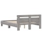 vidaXL Cama con cabecero madera de ingeniería gris Sonoma 120x200 cm vidaXL Cama con cabecero madera de ingeniería gris Sonoma 120x200 cm