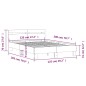 vidaXL Cama con cabecero madera de ingeniería gris Sonoma 120x200 cm vidaXL Cama con cabecero madera de ingeniería gris Sonoma 120x200 cm