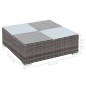 vidaXL Set de muebles de jardín 8 pzas y cojines ratán sintético gris vidaXL Set de muebles de jardín 8 pzas y cojines ratán sintético gris