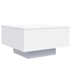 vidaXL Mesa de centro madera de ingeniería blanco 55x55x31 cm