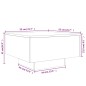vidaXL Mesa de centro madera de ingeniería blanco 55x55x31 cm vidaXL Mesa de centro madera de ingeniería blanco 55x55x31 cm