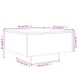 vidaXL Mesa de centro madera de ingeniería roble ahumado 55x55x31 cm vidaXL Mesa de centro madera de ingeniería roble ahumado 55x55x31 cm