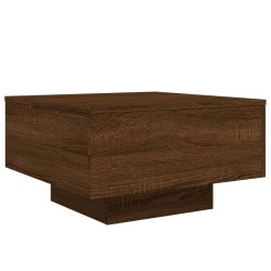 vidaXL Mesa de centro madera de ingeniería roble marrón 55x55x31 cm