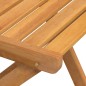 vidaXL Sillas de terraza plegables 8 uds madera maciza de acacia