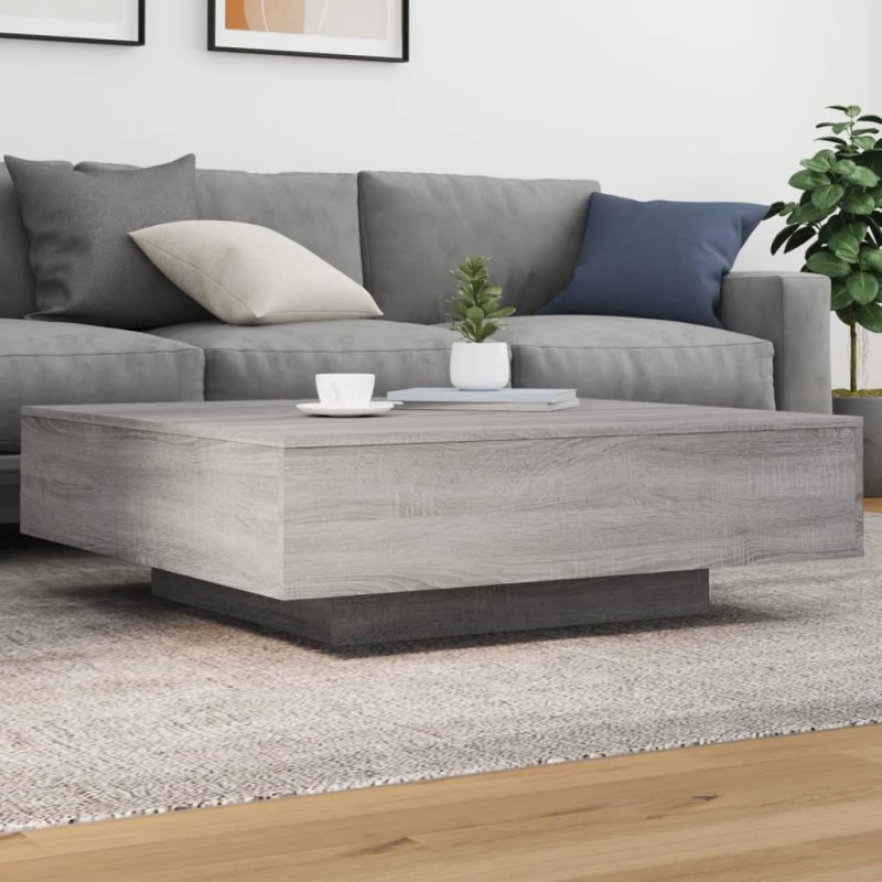 vidaXL Mesa de centro madera de ingeniería gris Sonoma 100x100x31 cm vidaXL Mesa de centro madera de ingeniería gris Sonoma 100x100x31 cm
