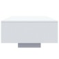 vidaXL Mesa de centro con luces LED blanco 85x55x31 cm vidaXL Mesa de centro con luces LED blanco 85x55x31 cm