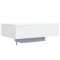 vidaXL Mesa de centro con luces LED blanco 85x55x31 cm vidaXL Mesa de centro con luces LED blanco 85x55x31 cm