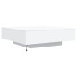 vidaXL Mesa de centro con luces LED blanco 100x100x31 cm