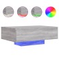 vidaXL Mesa de centro con luces LED gris Sonoma 85x55x31 cm vidaXL Mesa de centro con luces LED gris Sonoma 85x55x31 cm